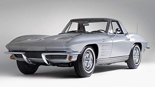 1963 1967 Chevrolet C2 Corvette V4 - Reproducción Lienzo - Arte Enmarcado Impresión De Lienzo