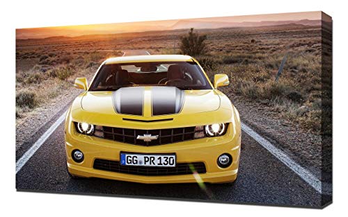 2012-Chevrolet-Camaro-V8-1080 - Lienzo impreso artístico para pared, diseño de Chevrolet Camaro-V8-1080