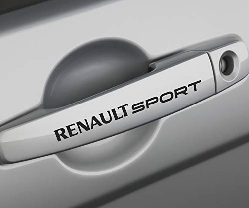 4 pegatinas para manija de puerta de Renault Sport Premium para Renault Laguna Clio Scenic F1