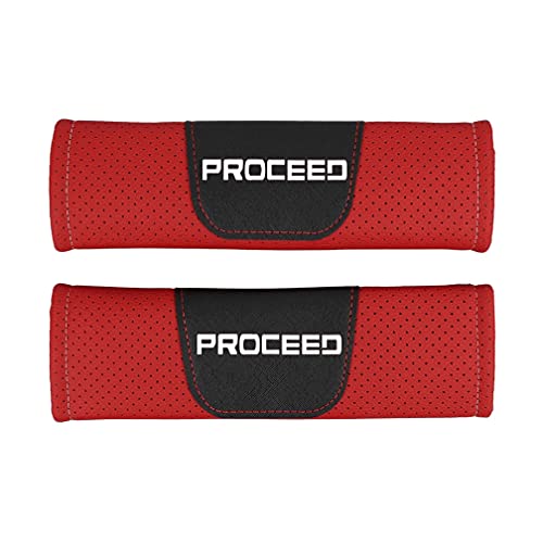 ADDG 2Pcs Coche Seguridad Cinturón Hombro Cinturón Almohadillas, para Kia Proceed Seat Belt Cover Shoulder Pads, Protección Acolchado Cojín Interiores Accesorios