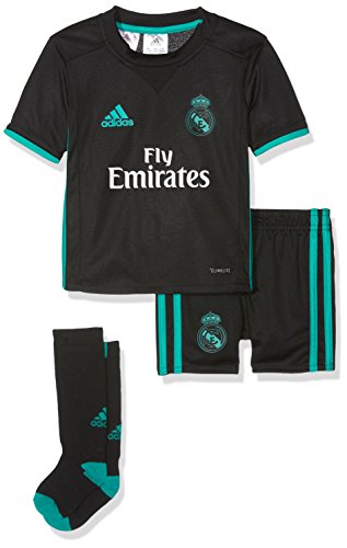 adidas Mini Conjunto Equipación Línea Real Madrid Temporada 2017/2018, Unisex, Negro (Arraer), 98