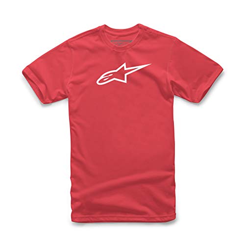 Alpinestars Ageless Classic tee Camiseta, Rojo (Red/White), Large para Hombre