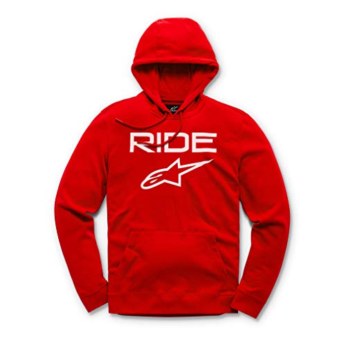 Alpinestars Ride 2.0 Fleece Sudadera, Rojo (Red/White 3020), X-Large para Hombre