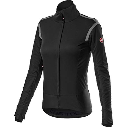 CASTELLI Alpha Ros 2 W Jacket, chaqueta deportiva para mujer, Mujer, 4520553, Light Black, XS