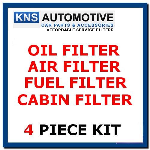 Citroen DS3 1.6Hdi Diesel (09 – 13) y filtro de cabina Aire, Combustible, aceite servicio Kit