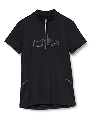 CMP Bike T-Shirt mit Logo 30C7916 Camiseta, Mujer, Negro, D40