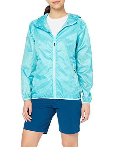 CMP Packpocket Rain Jacket Chaqueta, Mujer, Curacao-Anise, 44