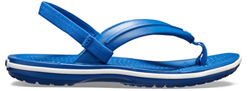 Crocs Crocband Strap Flip, Chanclas Unisex Niños, Azul (Blue Jean 4gx), 22/23 EU