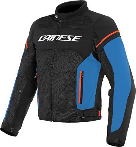 Dainese Air Frame D1 Tex - Chaqueta textil para moto, color negro, azul y rojo, talla 56