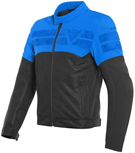 Dainese Air-Track Tex - Chaqueta textil para moto, color negro/azul 50