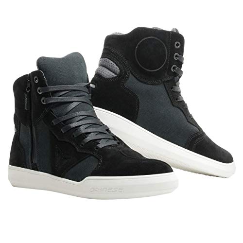 Dainese Metropolis D-WP Shoes, Zapatos Moto Impermeables Hombre, Negro/Antracita, 42 EU