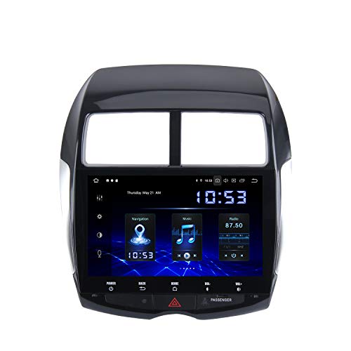 Dasaita 10.2" Android 10.0 Stereo Auto Bluetooth Carplay para Mitsubishi ASX 2010 a 2012 Peugeot 4008 2012 Citroen C4 Aircross Radio 1 DIN DSP 4G RAM 64G ROM Soporte GPS Dab WiFi FM/Am