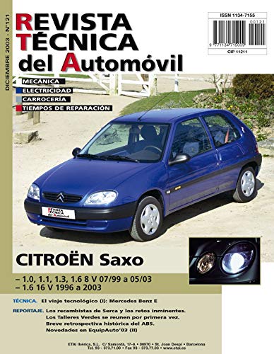 Documentación técnica RTA 121 CITROEN SAXO FASE 1 et 2 (1996 -2004)