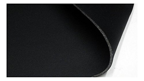 Fabrics de City negro/negro 5 mm Stretch neopreno de imitación plástico Double Face neopreno plástico, 3207