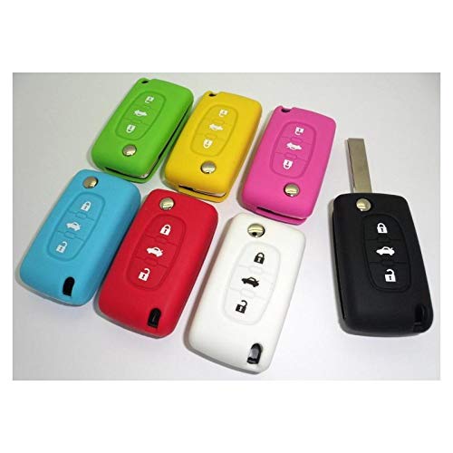 Funda de silicona para mando a distancia de llave C-itroen C2, C3, C4/P-icasso, C5, C6, Jumpy, Berlingo 3 botones