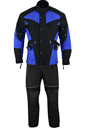 German Wear - Traje de 2 piezas para moto, tejido Cordura, chaqueta y pantalones