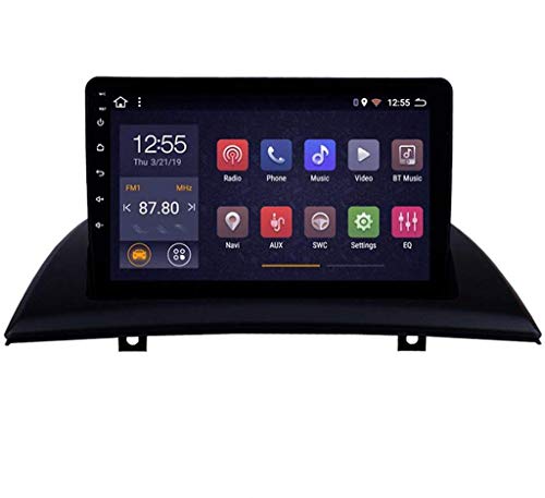 GLFDYC Android 8.1 GPS Navigation Stereo Radio, para BMW X3 E83 2004-2012, 9" Pantalla Táctil Completa Reproductor Multimedia, Enlace Espejo Control Volante Bluetooth Hands-Free Calls,4G+WIFI1G+16G