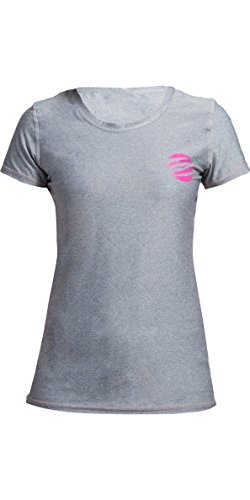 GUL Camiseta para Mujer Camiseta Camiseta Top Fit Manga Corta de Dry rápido Ligero y Suave Chaleco Top Marl - Flatlock: Costura de construcción