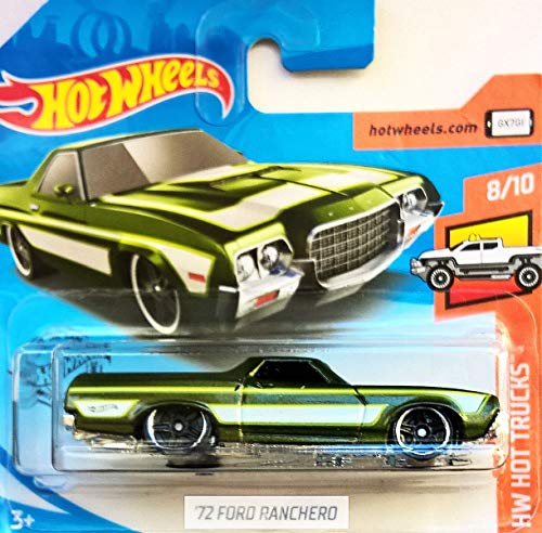 Hot.Wheels '72 Ford Ranchero – 1:64 – verde/blanco metalizado