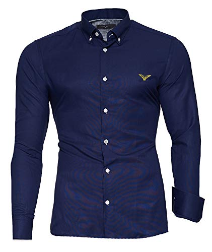Kayhan Hombre Camisa, Oxford Navy XL