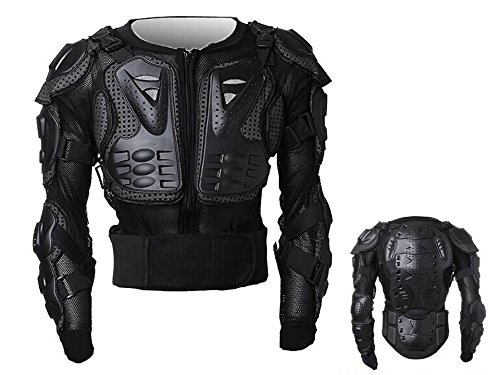 MONTALIN Peto Integral Moto, Motocross, Enduro, chaqueta Proteccion NEGRO M L XL XXL XXXL (L)