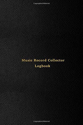 Music Record Collector Logbook: A personal Vinyl or CD Album Collectors Catalog diary for music collectors | Record, rate, log and review your collection | black cover version