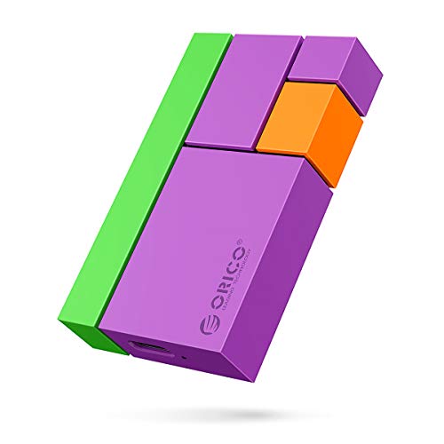 ORICO Ultra-Mini Extreme SSD portátil 500GB Lectura/Escritura de hasta 540MB/s Unidad de Estado sólido Externo USB3.1 GEN2 para Blogger de vlog,fotógrafo,entusiastas de los Juegos y más(Púrpura)