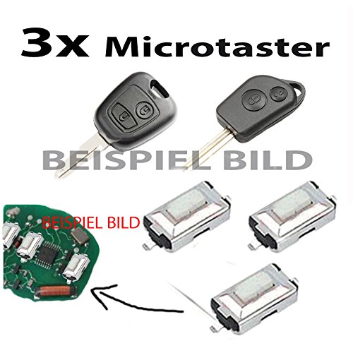 Para Citroen C1 C2 C3 Xsara 2 Saxo berlino microtaster mikrotaster pulsador mando a distancia Llave