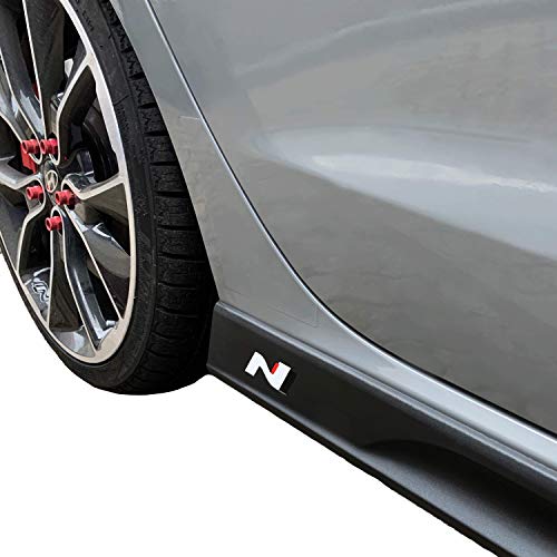 PrintAttack P042 - Juego de 2 pegatinas con el emblema de N-Performance, lámina adhesiva de carbono 751 Oracal/3M, decoración de coches