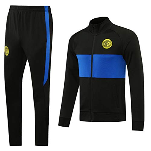 QGGQ Traje de Entrenamiento de fútbol Intěr Milǎn 2021 Jersey Sudadera para Hombre Campo de Manga Larga Top Pantalones, Deportes al Aire Libre Vida Diaria de otoño e invi XXL