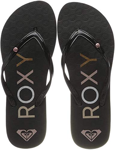 Roxy RG Sandy, Zapatos de Playa y Piscina para Niñas, Negro Black, 30 EU