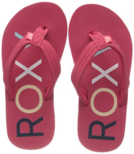Roxy RG Vista, Zapatos de Playa y Piscina para Niñas, Rosa (Berry Bry), 30 EU