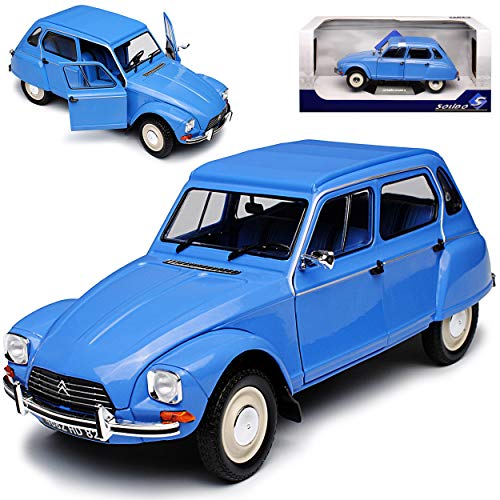 Solido Citroen Dyane 6 Blau 5 Türer 1967-1984 1/18 Modelo Auto