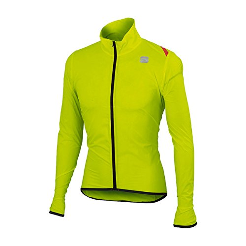 Sportful Hot Pack 6 Jacket Windproof Bike, Yellow Fluo - Amarillo, M