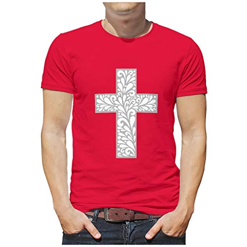 YOUYO Spark Camiseta de algodón C-Ross Je-sus para hombre, cómoda y cómoda, para actividades atléticas