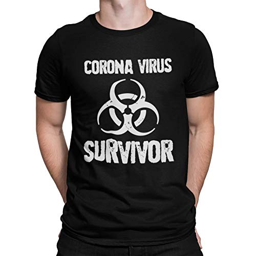 Camiseta para hombre Virus colección 5 diseños a elegir Corona-Virus COVID-19 Pandemie Survivor Virus 05 Corona Virus Survivor XL