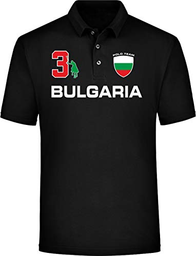 Camiseta polo del equipo de Bulgaria Negro S
