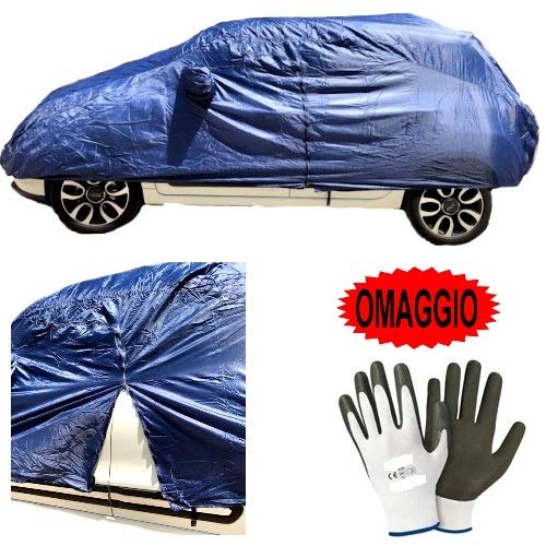 Compatible con Dacia Duster 1.5 dCi 110 CV SES 4x4 Lauréate Cubierta DE Coche DE Nylon ANTIRRAZADURAS Impermeable TAMAÑO L 482X196X140CM Cubierta A Prueba DE RIPOS Cubierta DE Coche Universal