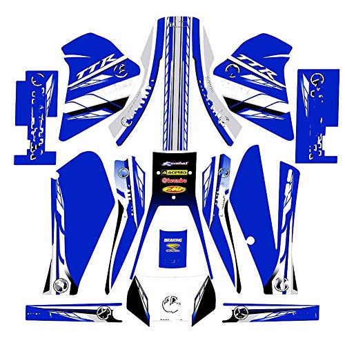 Conjunto Completo de Kits de Pegatinas Fondos de gráficos de Motocicletas Calcomanías para Yamaha TTR250 TT-R 250 para Yamaha 250 TTR TTR 250 Pegatinas de Motocicleta (Color : As Shown)