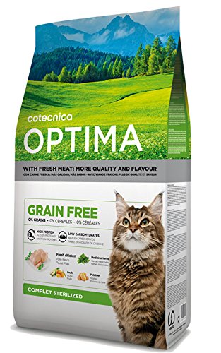 Cotecnica Optima Grain Free Sterilized Alimento para Gatos - 1000 gr