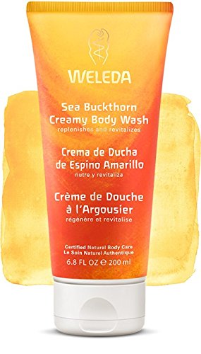 Crema de Ducha de Espino Amarillo, para pieles secas - Weleda (200 ml) - Se envía con: muestra gratis y una tarjeta superbonita que puedes usar como marca-páginas!