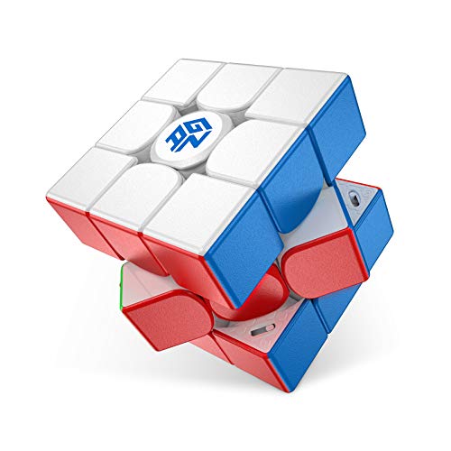GAN 11 M Pro, 3x3 Cubo de Velocidad Magnético, Cubo Magico Juguete Rompecabezas Cubo Sin Pegatinas (Superficie Blanda)
