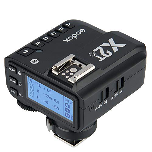 Godox X2T-C Disparador Remote para Canon cámaras, 2.4G Transmisor de Disparo de Flash inalámbrico para Canon con E-TTL II HSS 1 / 8000s Función de Grupo LED Panel de Control Actualización de firmware