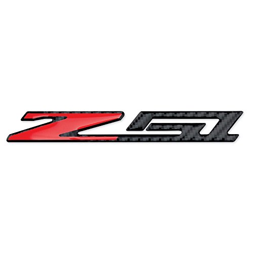 Insignia/emblema de la costa oeste Corvette / Camaro Corvette C7 Z51 – abovedado – aspecto de fibra de carbono: C7 Stingray Z51