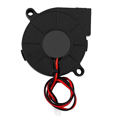 KIKYO Ventilador de refrigeración para Impresora 3D, DC 12/24V 50 * 15mm Turbofan Blow Radial Cooling Fan Turbofan Cooler Kit Accesorios para Impresora 3D(24V)