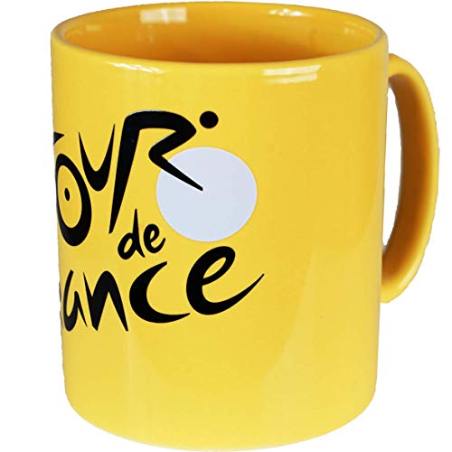 Le Tour de France - Taza de ciclismo (colección oficial), color amarillo