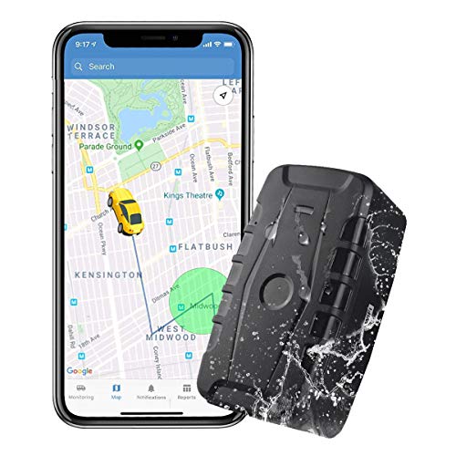 Localizador GPS para Coche,20000mAh GPS Tracker Tiempo Real Seguimiento Impermeable Real Antirrobo Rastreador GPS con App/Web para Vehículo Camión Moto