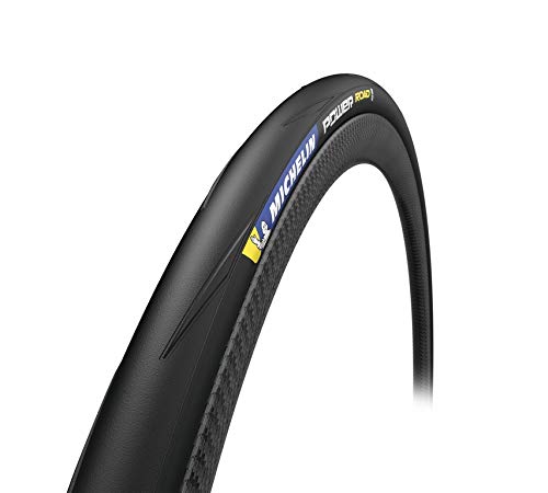 Michelin Pneu 700x25 Power Road Tubeless Cubierta para Bicicleta, Deportes y Aire Libre, Negro, 700X25C
