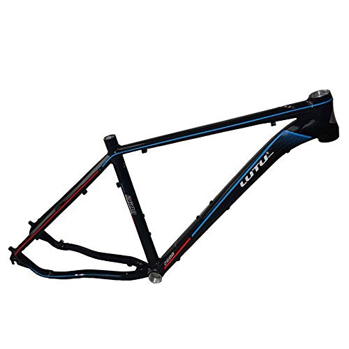 MTB marco Montura de la bici Ultraligero aleación de aluminio de 26 pulgadas Negro bicicleta de montaña marco Bastidor de la bicicleta marco de fibra de carbono ( Color : Negro , tamaño : Un tamaño )