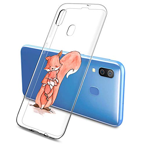 Oihxse Compatible con Samsung Galaxy S10 Silicona Funda Transparente Gel TPU Flexible Protectora Carcasa Dibujos Elefante Patrón Ultra Thin Estuche Cover Case(D8)